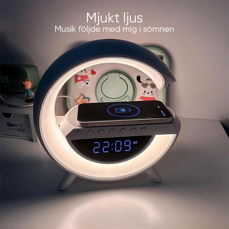 G-formad led trådlös laddningshögtalare