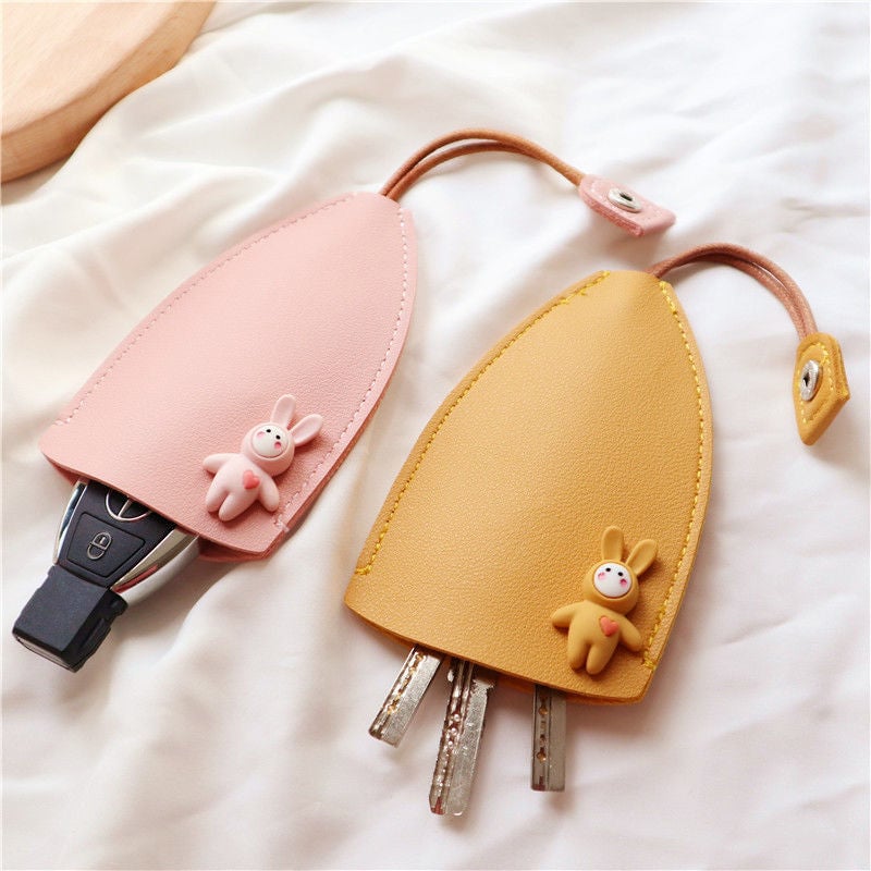 Leather Car Key Case Cover