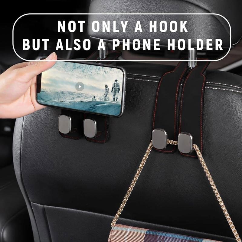 Suede Leather Car Seat Hook