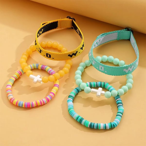 Clay Cross Card Bracelet Set