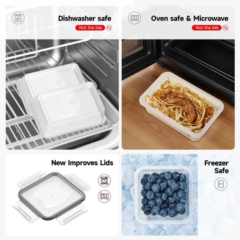 Sakerplus Essential Food Storage Container Set