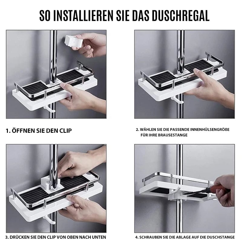 🎉Kauf 1 bekomme 1 gratis🎉Duschstangen-Aufbewahrungsregal