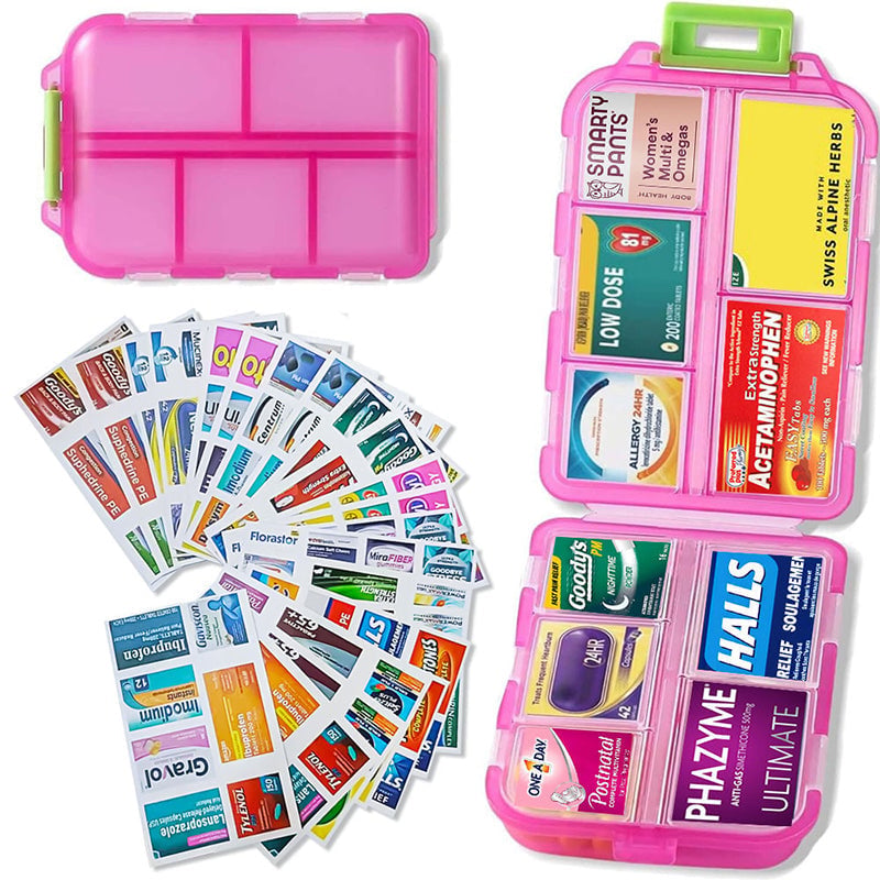 Travel Pill Organizer Box -v2