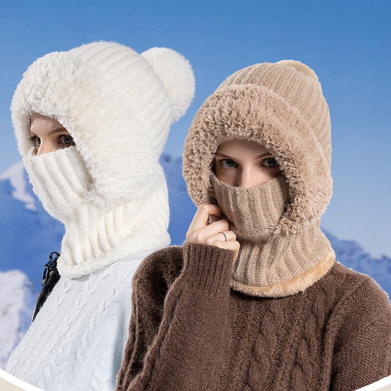 Damen-Strickmütze für Herbst und Winter