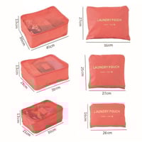 Set organizer per imballaggio bagagli (6 pezzi)
