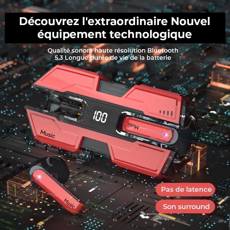 Casque sans fil semi-intra-auriculaire