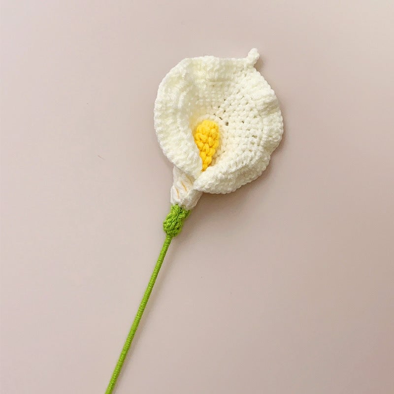 Crochet Flowers Bouquet Handmade Knitted Flower Gift