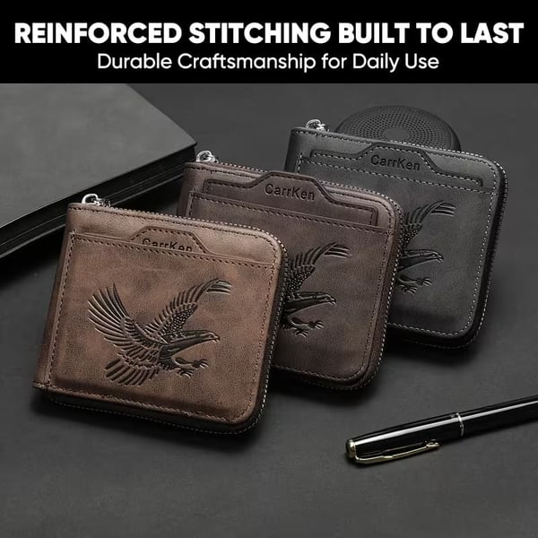 Men's Eagle Bifold Rfid Wallet
