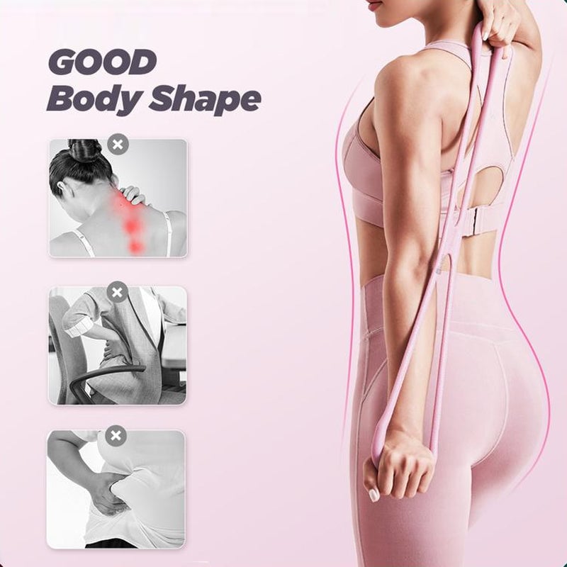 8-Shaped Silicone Resistance Band with Massage Grip
