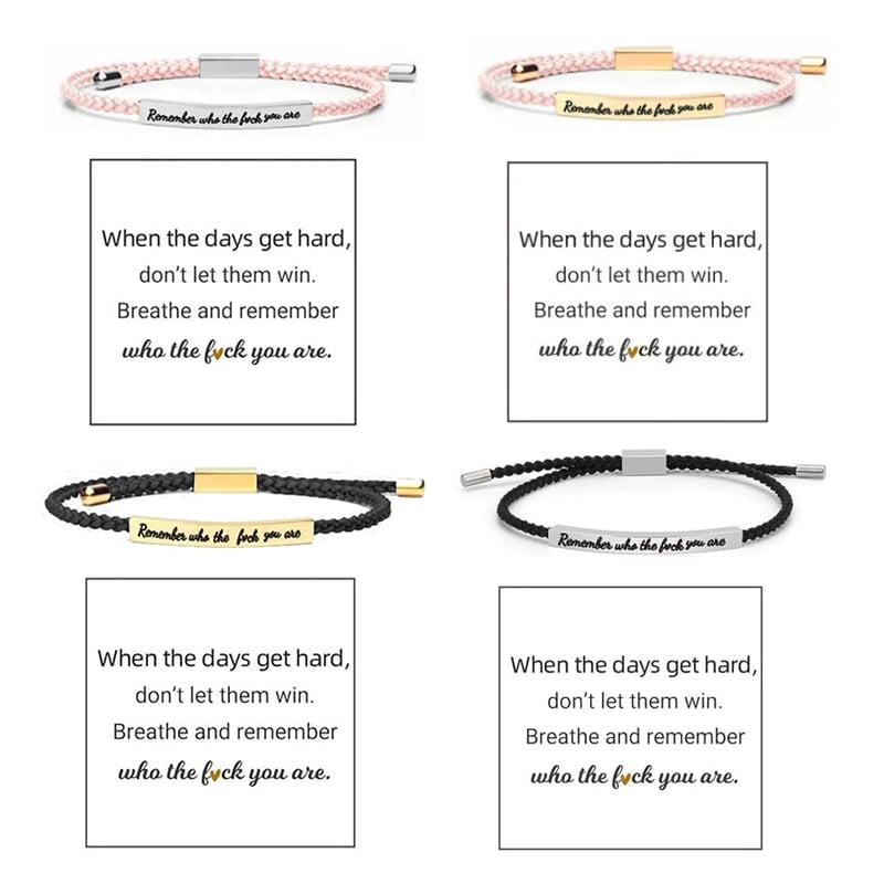 Geflochtenes, verstellbares Inspire-Armband