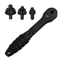 Dual-Head Ratchet Drill Chuck Wrench