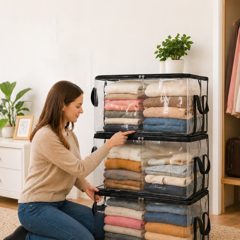 Heavy-Duty Clear PVC Storage Bag
