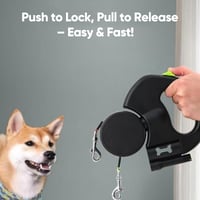 Sakerplus Dual Dog Retractable Leash