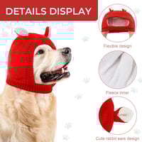 Dog Ear Muffs Noise-Protection Knitted Hat