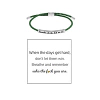 Geflochtenes, verstellbares Inspire-Armband