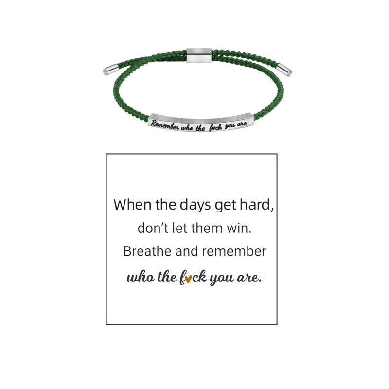 Geflochtenes, verstellbares Inspire-Armband