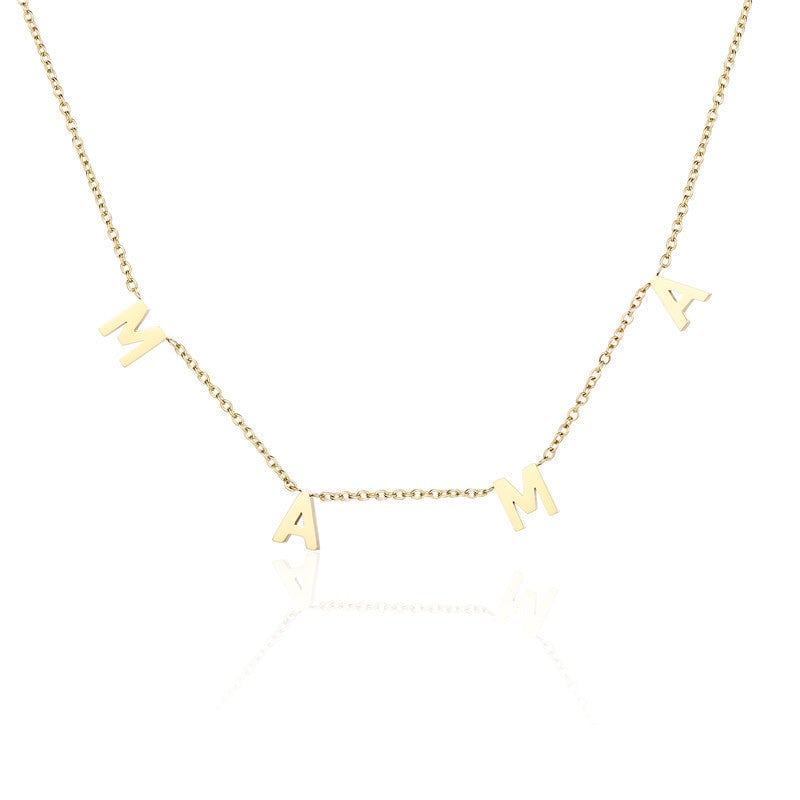 Letter Necklace for Mama