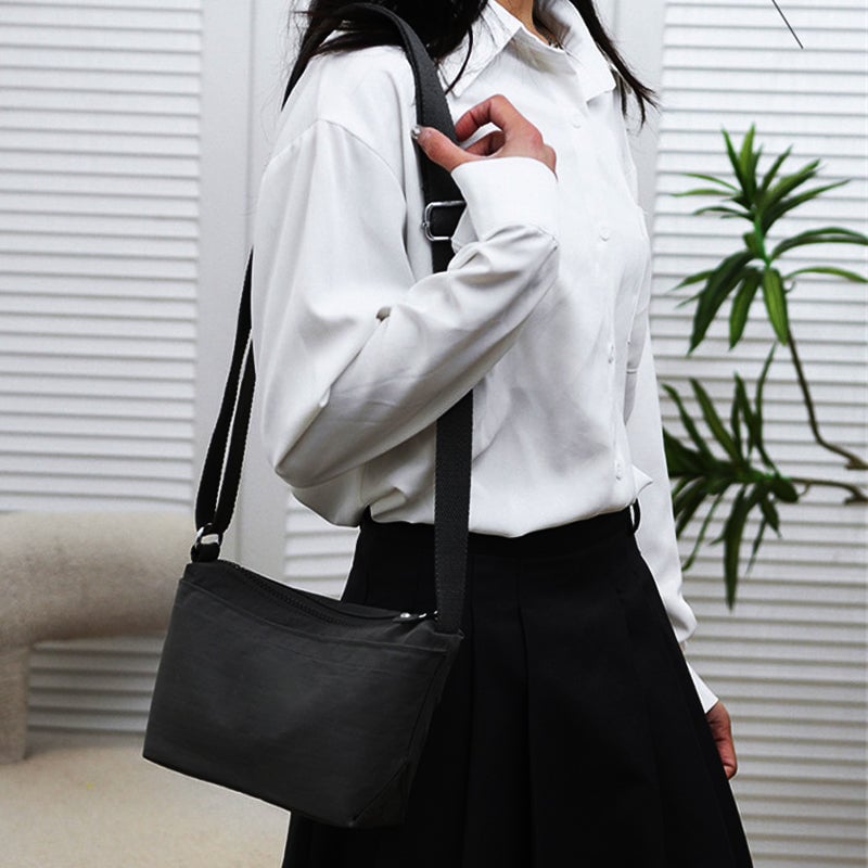 One-shoulder Cross-body Nylon Bag