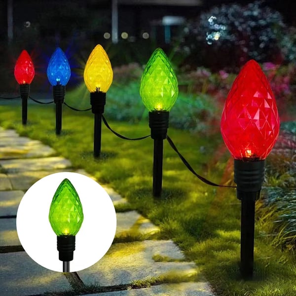 Diamond-Shaped Solar Stake Lights