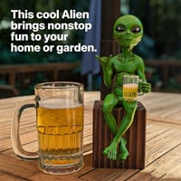 Alien Beer Statue