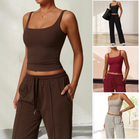 Casual Comfy Breathable Sleeveless Sports Top for Yoga