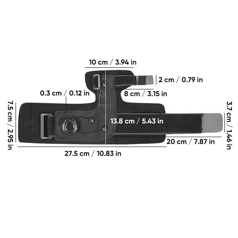 Verstellbarer Hallux Valgus Zehenkorrektor Knopf System Orthese
