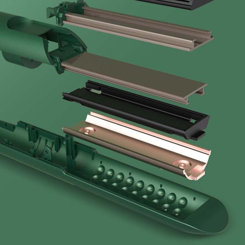 Mini anti-perm hair straightener