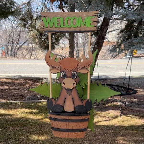 Animal de jardin Windspinner Courtyard Windmill Art Decoratio