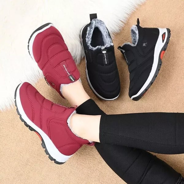 Couple's winter velvet and thick cotton shoes