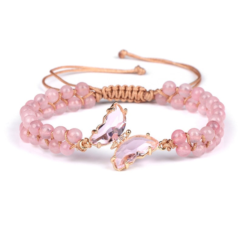 Healing Crystal Butterfly Bracelet