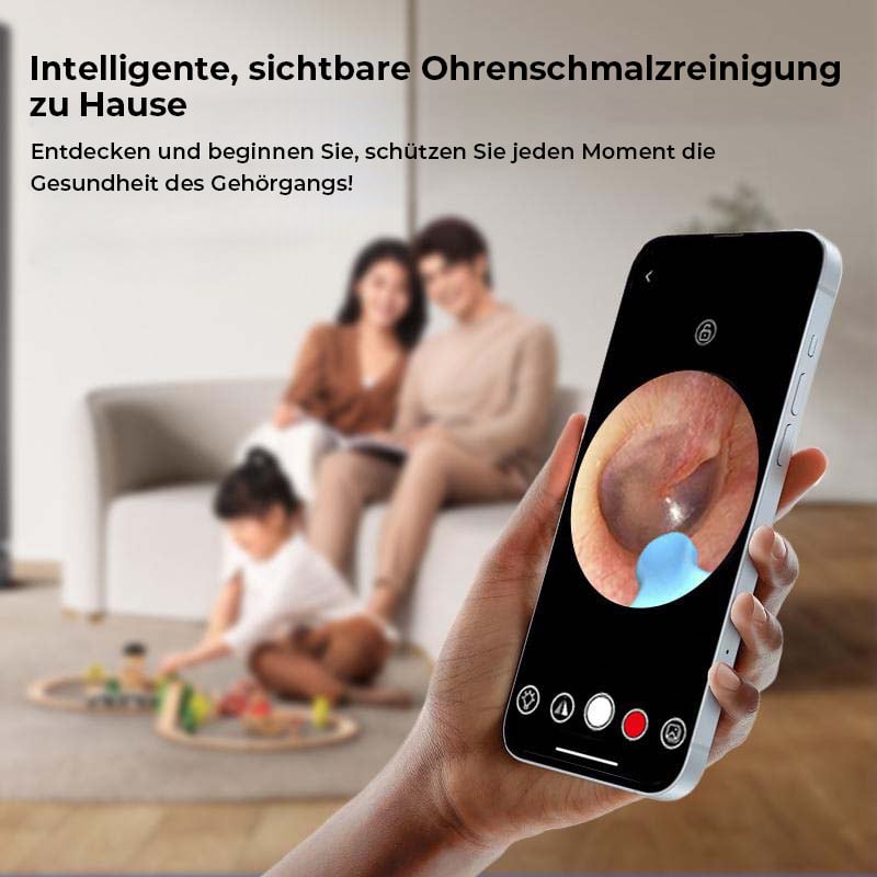 Ohrschmalz-Entfernungsset mit HD-Kamera