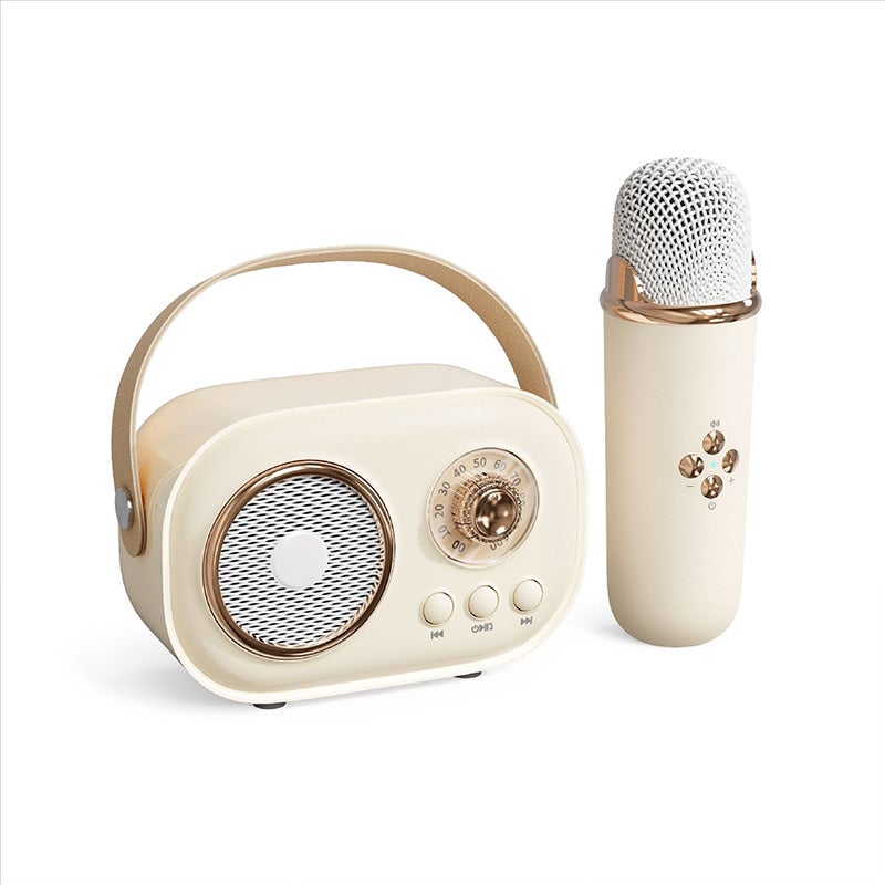 Mini Karaoke-maskin med trådløs mikrofon