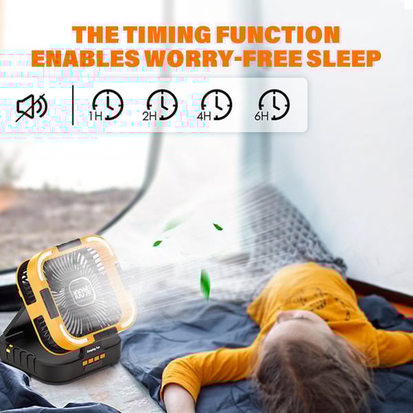 Sakerplus Solar Camping Fan