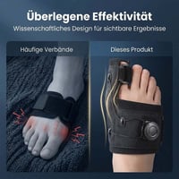 Verstellbarer Hallux Valgus Zehenkorrektor Knopf System Orthese