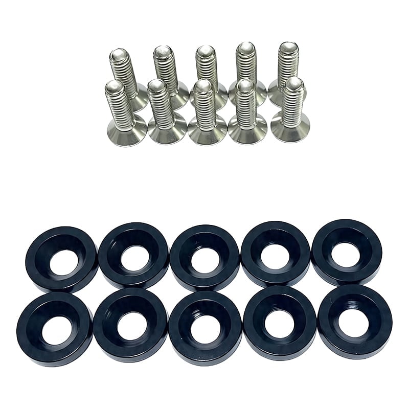 JDM Nickel Plated Bolt Washer Kit