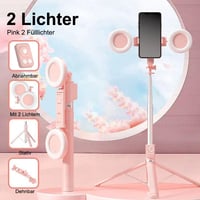 6 in 1 selfie stick mit fülllicht