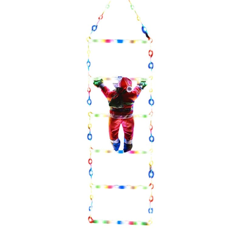 Weihnachtsleiter-Dekolichter mit Weihnachtsmann
