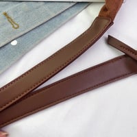 Pendlertasche aus Wildleder mit großem Fassungsvermögen