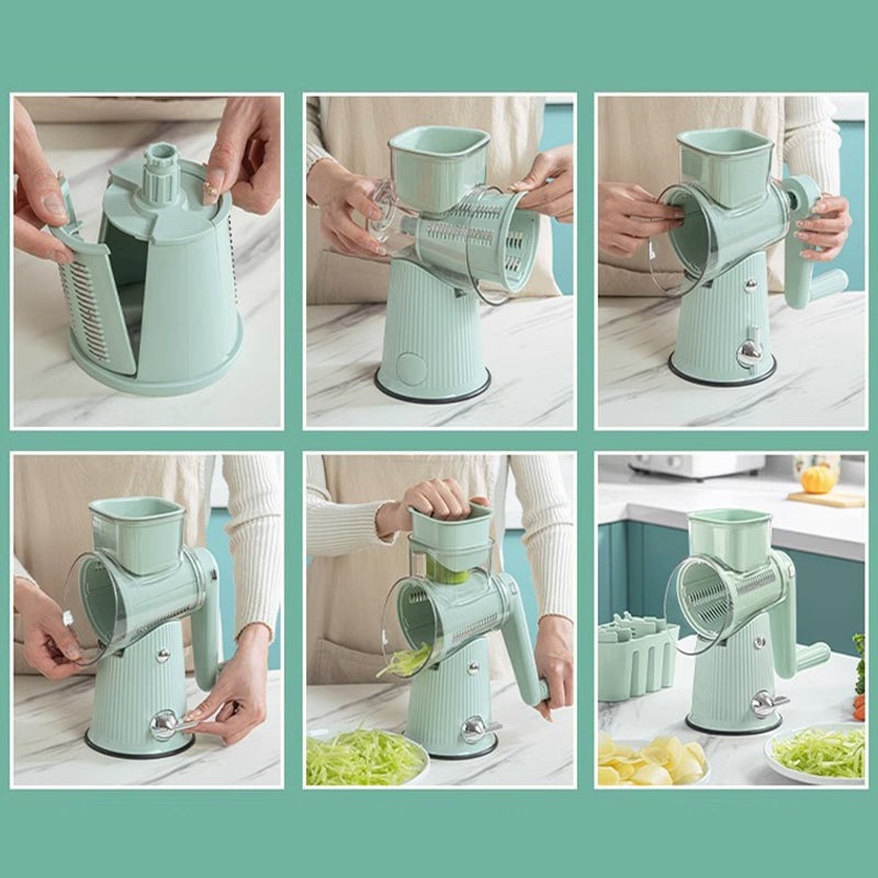 Rotierende Gemüsereibe mit Griff