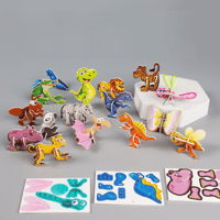 DIY 3D Creative Insect Paper Jigsaw Puzzle