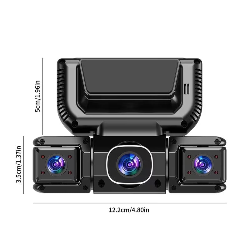 3.0-inch Quad-Recording Dashcam