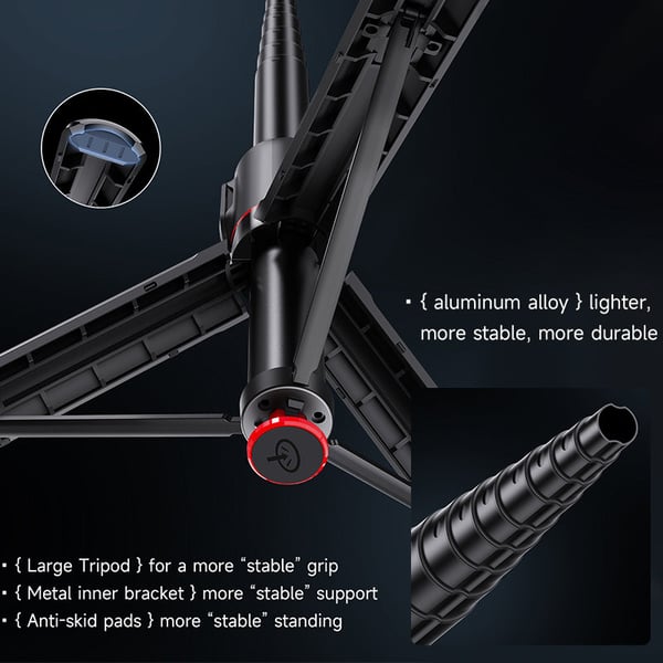 TT01 Extendable Bluetooth Selfie Stick Tripod