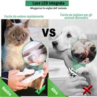 Tagliaunghie professionale per animali domestici