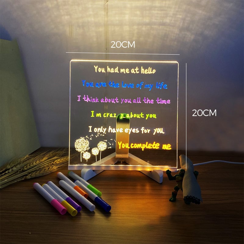 20*20cm+7 stylos de couleur