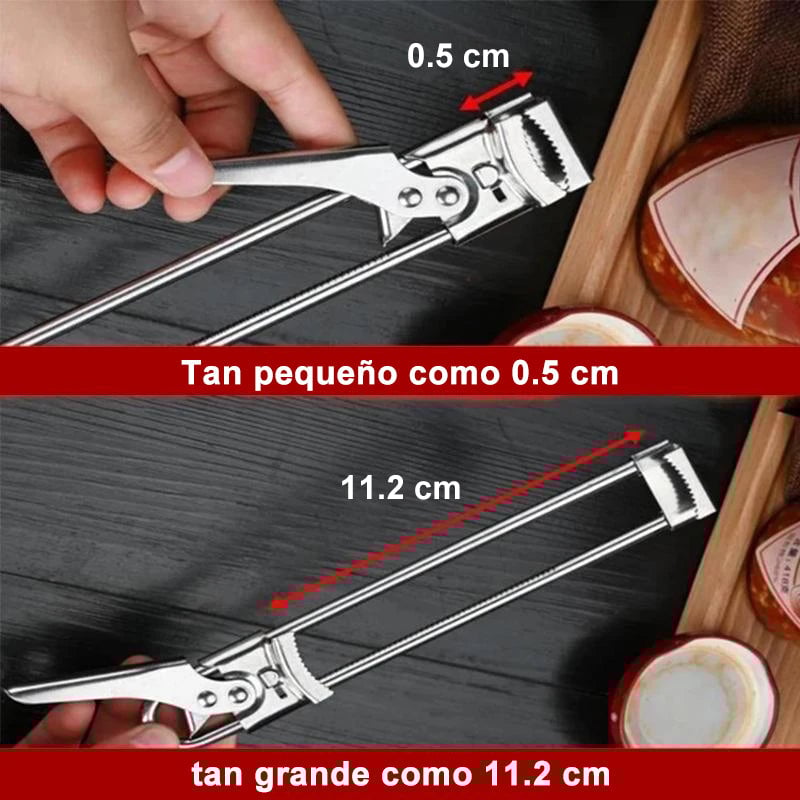 Abrelatas De Acero Inoxidable Multifuncional Ajustable