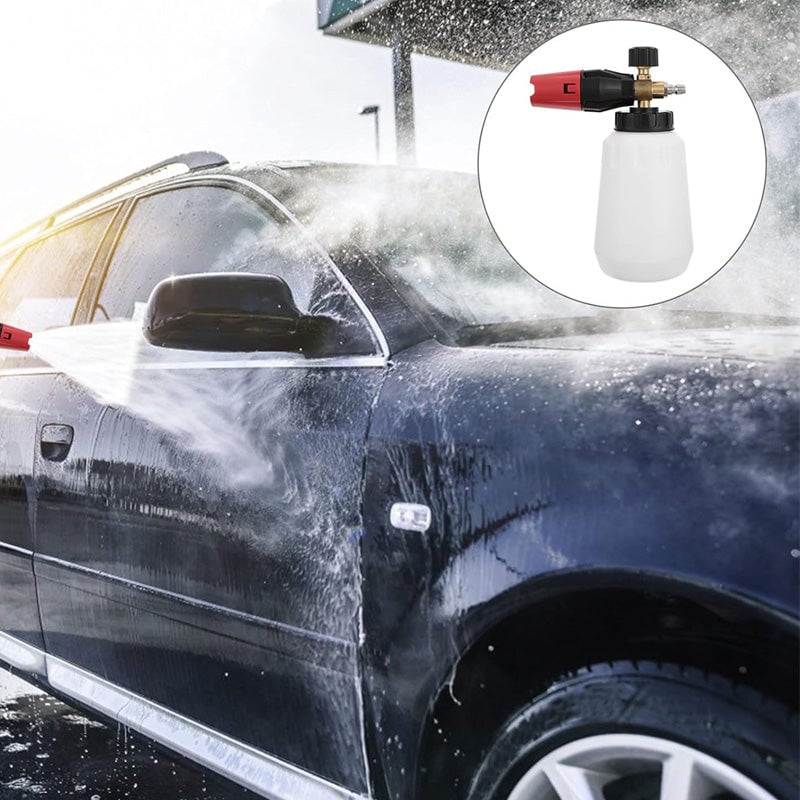 Ensemble de pulvérisateur d'eau et de mousse haute pression pour voiture
