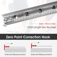 Sakerplus Stainless Steel Measuring Tape