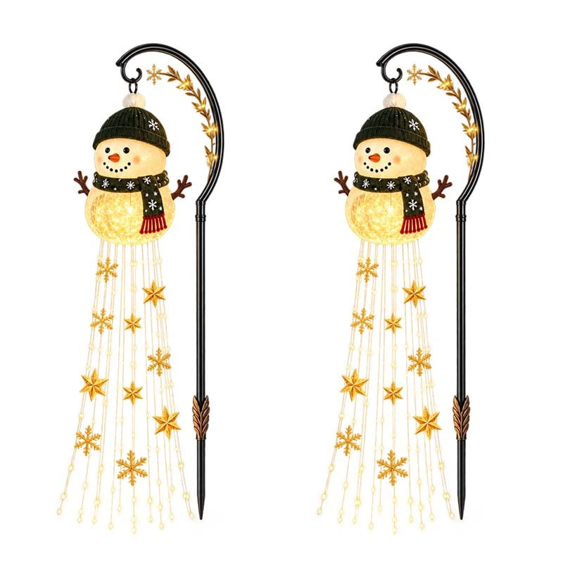 Snowman Magic Fountain Garden Light