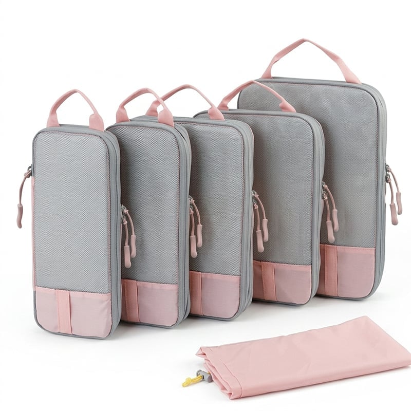 6-Piece Expandable Space-Saving Packing Cubes