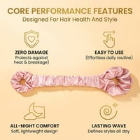 Multi-function Satin Heatless Hair Curler & Hair Tie Non